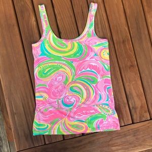 Lilly Pulitzer Tabbie Tank Top All Nighter Medium